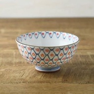 Minorutouki - [日本製]美濃燒飯碗(紅縐花)