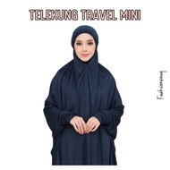 Telekung Mini Travel Umrah . Berlengan . Poket Berzip. Pelbagai warna. Mudah Umrah Haji. Telekung Express.