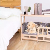 [มีของพร้อมส่ง]เตียงสัตว์เลี้ยงใหม่ ที่นอนสุนัข ที่นอนแมว บ้านหมา บ้านแมว เตียงสัตว์เลี้ยง เตียงไม้ 