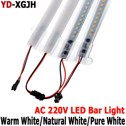 Hot pin Kitchen light expert 220V 2835 LED Hard Rigid LED Strip Bar Light +U Auminium+ Cover Led Rig