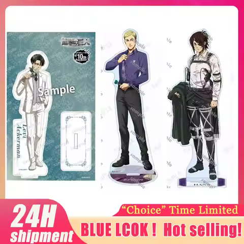 Attacking Giants Levi Figurine Acrylic Stand Hange Acrylic Ornaments Collectible Erwin Cosplay Prop 