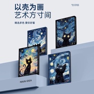 Starry Sky Black Cat Samsung s10FEPlus Tablet Protective Case s9FE s6lite Shock-Resistant A8/A7 Fema