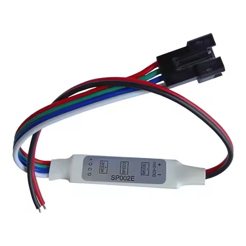 DC5-24V SP002E Mini LED Controller 3Pin/4Pin Addressable for WS2813 WS2815 RGBIC LED Strip Light 204