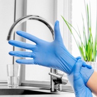 Hand Glove Disposable blue powder-free nitrile gloves- Local Stock