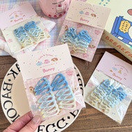 Children's new blue polka dots BB Baby Hair Clip Non-Damaging Forehead Bangs Clip Girl Hair Clip LB4