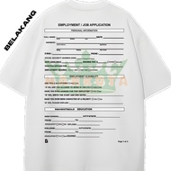T-Shirt COTTON COMBAT 30S - DTF PREMIUM - T-Shirt Job Application Employment Meme Shitpost Funny T-S