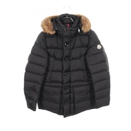 【二手】 MONCLER CLUNY 羽絨服 4138025 黑色尼龍 4138025 CLUNY 羽絨外套 黑色 男款 二手 A