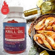 [Taiwan Ready Stock Antarctic Krill Oil 2,000mg] Omega-3 (EPA+DHA)+Phospholipids+Astaxanthin Soft Ca