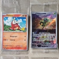 YES CAN CHOOSE ORIGINAL TCG Fuecoco Pikachu collection pokemon card batik shirt Ogerpon Mask Teal ho