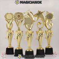 MAGICIANOK Award Cup, Gold Large Star Trophy Award, Creative Plastic Reward Ceremony First Place   C