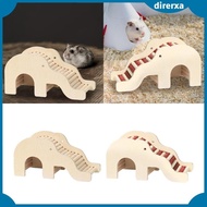 [Direrxa] Wood Hamster Climbing Toy Hideout Habitat Hamster Hut Animal Climbing Stair for Other Small Animals