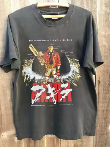 Akira T-shirt Vintage Anime Japan Charcoal Unisex Tshirt Men Women