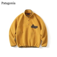 Patagonia เสื้อขนแกะปกตั้งฮู้ดกลางแจ้งเสื้อสวมหัวทรงหลวม25580