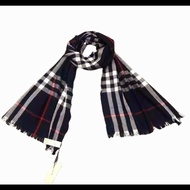 【新品】 Burberry Cashmere 羊毛格紋圍巾 scarf