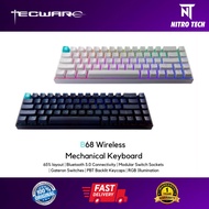 Tecware B68 RGB Wireless Mechanical Keyboard 65% Hot-Swappable Gateron Switches