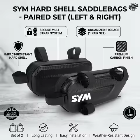 360° Waterproof Protection Hard Shell 3L Motorcycle Gear Bag With LOGO For SYM CRUISYM 125 180 300 G