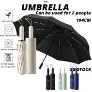 {SG} 60 Ribs Automatic Umbrella Anti UV Folding Umbrella Windproof Large Umbrella Auto Open Close UV