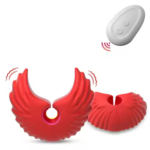 Angel Wireless Remote Control Breast Clip – Discreet Charging Vibrator for Female Masturbation & on-