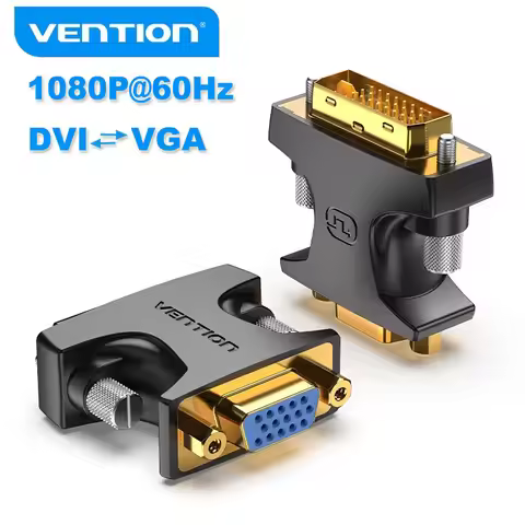 Vention DVI to VAG Adapter Bidirectional Converter DVI 24+5 Male to VGA Female Cable Connector For P