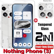 2in1 3D Curved Tempered Glass For Nothing Phone (3) 3A Pro 3APro Phone3A Pro Phone3APro 5G Rear Came