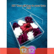 Bekas cincin terrarium / Bekas hantaran / Hantaran/Acrylic Box/Present Box/Dulang Hantaran For You L