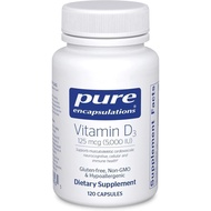 Pure Encapsulations Vitamin D3 125 mcg (5,000 IU) - Supplement to Support , Joint, Breast, Heart, Co