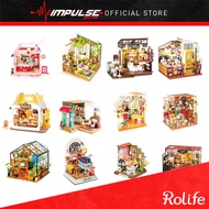 Robotime Rolife DIY Minature House Kit - Cafe, Kitchen, Study, Coffee Shop, Garden, Milk Box, Breadb