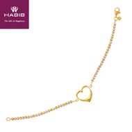 HABIB Oro Italia 916 Yellow, Rose and White Gold Bracelet GW37041220-TI