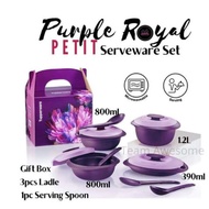 Tupperware Purple Royal Petit Serveware Set