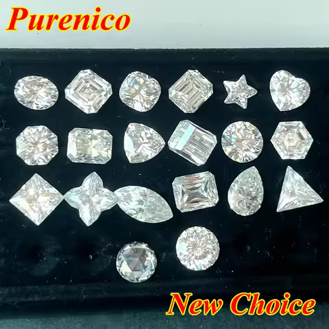 Moissanite Loose Stone Lab Grown Diamond Jewelry Pear/Radiant/Emerald/Radiant/Heart/Marquise/Oval/Cu