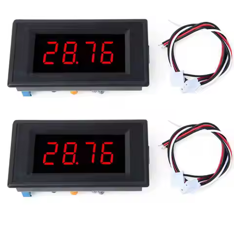 5135A DC5V High Accuracy DC Voltmeter 3 1/2 Digital Panel Meter with Red LED DC50mV/DC100mV/DC200mV 