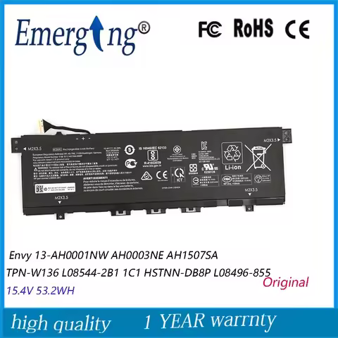 15.4V 53.2Wh Original KC04XL Laptop Battery for HP Envy X360 13-AG 13-AQ 13-AH HQ-TRE TPN-W133 TPN-W