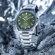 [Original] Casio Edifice EFR-S108D-3A Green Analog Octagon Sapphire Glass Men Casual Watch