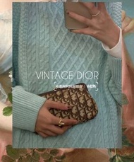 瑞奇二手精品 Dior 小包 老花萬用包 化妝包 可裝鍊 側背