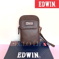 Edwin Pouch Bag Handphone Genuine Leather 100% Original [38463]