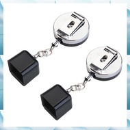 [W F S B] 2PCS Billiards Accessories Billiard Chalk Holder Black Retractable Pool Cue Chalk Holder B