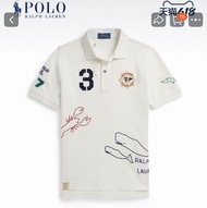 Polo RALPH LAUREN 童裝 🌟限時優惠🌟 男童中童 白色夏天短袖純棉polo衫刺繡徽章款 全新連吊牌 只有一批賣完冇補貨 (官網售約HK$1700)Size: 110-150cm