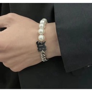 DEARMODIS BRACELET3 Korean Pearl Chain Bracelet with BF BOYFRIEND metal writing pekanbaru riau trend