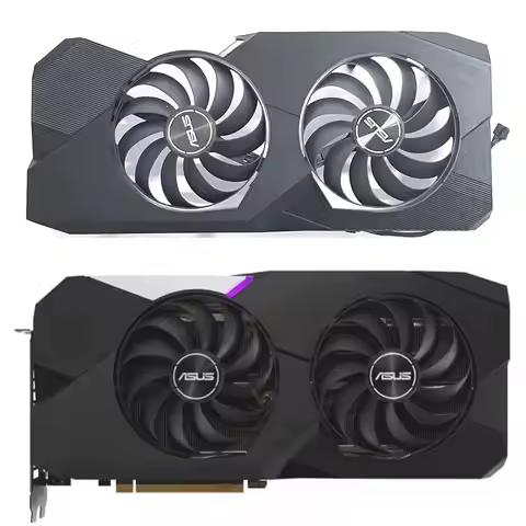 Video Card Fan For ASUS Dual Radeon RX 6700 XT OC Edition 12GB GDDR6 95MM CF1010U12S RX6700XT Graphi