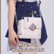 Honkai: Star Rail cos March 7th Fashion backpack messenger bag handbag