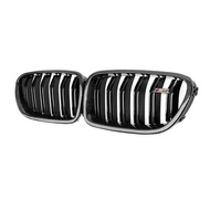 GQ8T CARBON FIBER FRONT CENTER MESH GRILLE for BMW F10 F18 M5 2010-2016