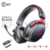 iKF V11 Pro Wireless 2.4G(USB/Type-C) Bluetooth Headphones 4-mode Connect Noise Reduction Gaming Hea