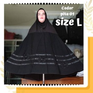 Hijab Veil Black Veil/ Khimar Syar'i free veil cover
