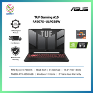 Asus Gaming Laptop TUF Gaming A15 FA507X-ULP038W 15.6'' FHD 144Hz ( Ryzen 9 7940HS, 16GB, 512GB SSD, RTX4050 6GB, W11 )