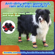 Pet Shoes Lycra Striped Puppy Shoes Medium and Large Dog Dog Shoes Outdoor Pet Shoes