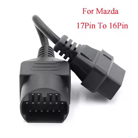 For Mazda 17 Pin To OBD 2 OBD II Cable 16 Pin Connector Diagnostic Tool 17pin to 16pin Adapter Exten