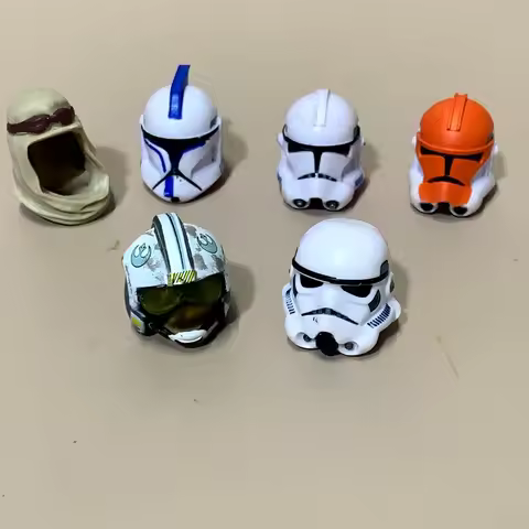 Lot Helmet Heads Capes Fits For 6inch GI JOE Star Wars Black Series Clone Trooper Pilot Lando Figure