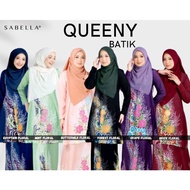 READY STOCK BAJU KURUNG BATIK QUEENY SABELLA MODEN VIRAL SEDONDON RAYA