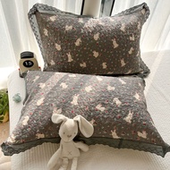 Phiên bản Hàn Quốc vải cotton chần vỏ gối bông 40x60 một người 48x74 mở rộng 50x80 Vỏ ruột gối vỏ gố