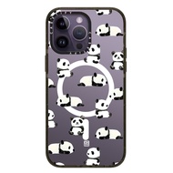 Magsafe Case for iPhone 14 13 12 11 Pro Max 14 Plus Panda Elephant Magnetic Acrylic Phone Case Clear Wireless Charge Support Phone Protective Premium Quality Shockproof Transparent Hard Case Cover